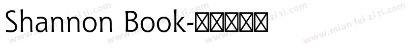 Shannon Book字体转换